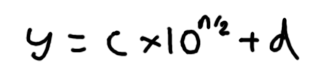 Expressing y, an n-digit integer in terms of c and d